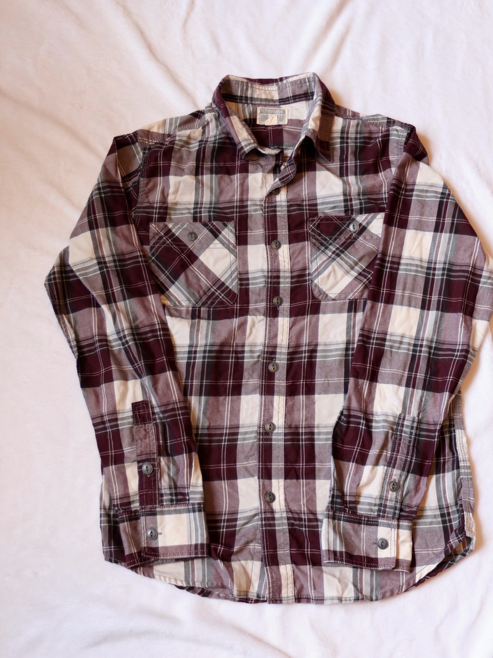 Men’s size Small Converse Plaid Button Down